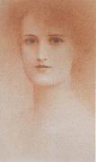 Fernand Khnopff Portrait of a Woman oil painting on canvas